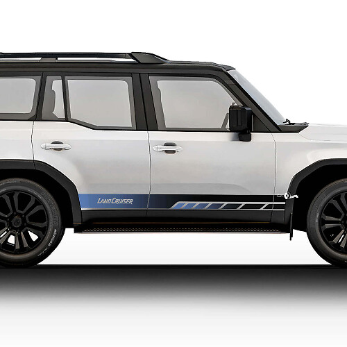 Autocollants vinyle lettrage Vintage Stripes Kit 2 pour Toyota Land Cruiser