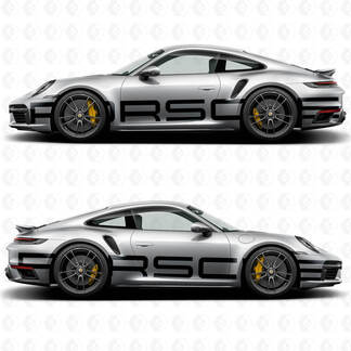 Autocollant de décalcomanie de logo latéral énorme de Porsche 911
