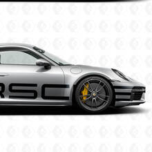 Autocollant de décalcomanie de logo latéral énorme de Porsche 911
 3