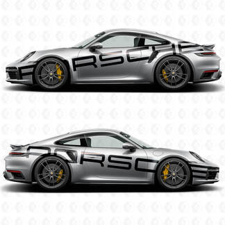 Autocollant de décalcomanie de logo latéral énorme de Porsche 911 GT3RS
 1