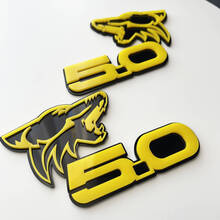 COYOTE 5.0 Fender Badges Emblème 3D Badge Noir vs Jaune
 2