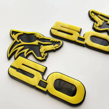 COYOTE 5.0 Fender Badges Emblème 3D Badge Noir vs Jaune
 3
