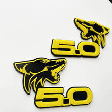 COYOTE 5.0 Fender Badges Emblème 3D Badge Noir vs Jaune
 5