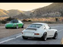 Porsche 911 Bandes Latérales Classiques à Deux Tons Autocollant Logo Style Singer
 5