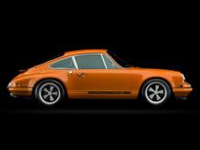 Porsche 911 Logo à rayures latérales classiques bicolores style chanteur
 7