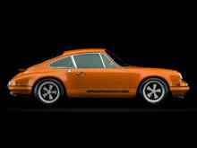 Porsche 911 Bandes Latérales Classiques à Deux Tons Autocollant Logo Style Singer
 7