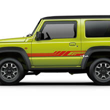 Paire Suzuki JIMNY Side Doors Stripe graphiques décalcomanie lignes autocollant
 2