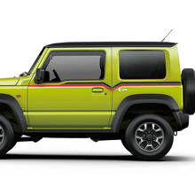 Paire Suzuki JIMNY Portes Latérales Stripe Lines graphiques décalcomanie Lignes autocollant 3 Couleurs
 3