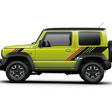 Paire Suzuki JIMNY Portes Latérales Side Splash Fender graphiques décalcomanie Lignes autocollant 3 Couleurs
 2