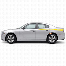 Autocollant vinyle latéral à bandes personnalisées pour Dodge Charger 2011-2014_5