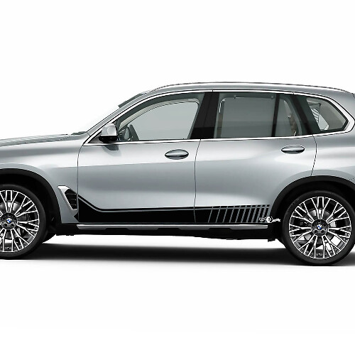 Bandes d'accent latérales pour portes latérales BMW G05, autocollant en vinyle
