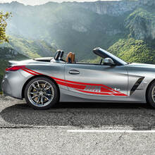 Autocollant de décalque de vinyle de porte latérale Tribal M Logo BMW Z4
 2