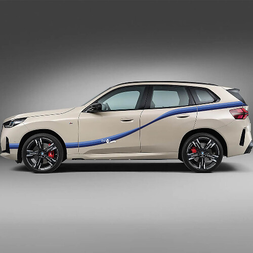 BMW X3 G01 F25 Portes latérales Trois bandes Vinyl Decal Sticker
