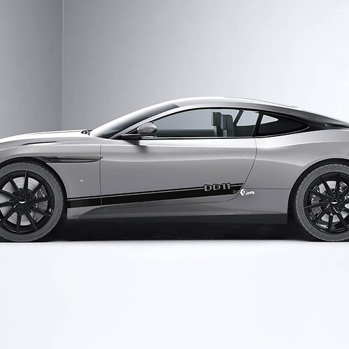Autocollants latéraux en vinyle pour portes latérales Aston Martin DB11 2
