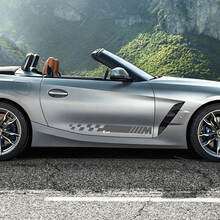 Bandes à carreaux de porte latérale avec logo M BMW Z4 Autocollant en vinyle
 3