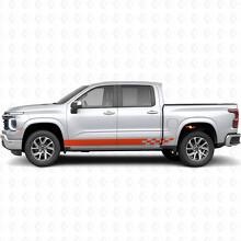 Bandeaux en vinyle à damier Lightning pour portes et bas de caisse Chevrolet Silverado 1500 Nouvelle génération 2027_4