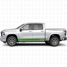 Bandeaux en vinyle à damier Lightning pour portes et bas de caisse Chevrolet Silverado 1500 Nouvelle génération 2027_6