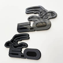 COYOTE 5.0 Fender Badges Emblème 3D Badge Noir vs Gris 2
 4