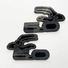 COYOTE 5.0 Fender Badges Emblème 3D Badge Noir vs Gris 2
 5