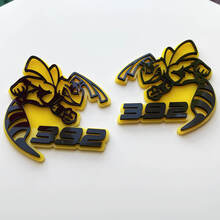 Hornet Bee 392 Badge 3D Jaune vs Noir Badges Fender Emblème
 2
