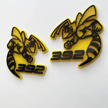 Hornet Bee 392 Badge 3D Jaune vs Noir Badges Fender Emblème
 5