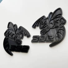 Hornet Bee 392 Badge 3D Gris vs Noir Badges Fender Emblème
 3