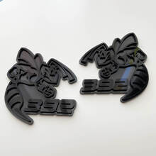 Hornet Bee 392 Badge 3D Gris vs Noir Badges Fender Emblème
 5