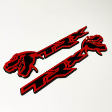 Badge TRX 3D noir vs rouge, emblème de garde-boue 2
 5
