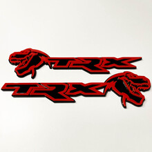 Badge TRX 3D noir vs rouge, emblème de garde-boue 2
 8
