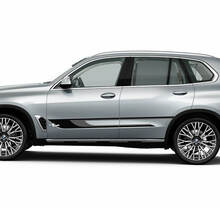 Kit d'autocollants à rayures latérales personnalisés pour BMW X5 G05 - Graphiques en vinyle bicolores
 2