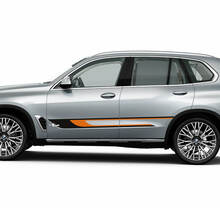 Kit d'autocollants à rayures latérales personnalisés pour BMW X5 G05 - Graphiques en vinyle bicolores
 3