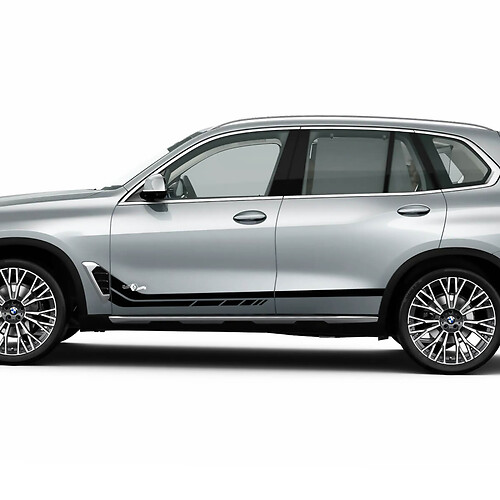 Kit d’autocollants à rayures latérales personnalisés pour graphiques en vinyle BMW X5 G05
