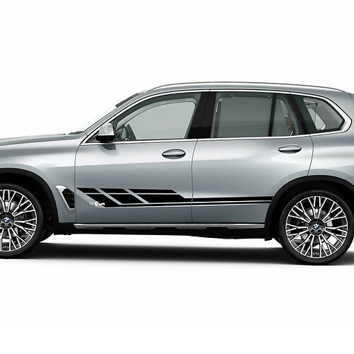 Kit d'autocollants à rayures latérales stroboscopiques pour BMW X5 G05 - Graphiques en vinyle personnalisés
