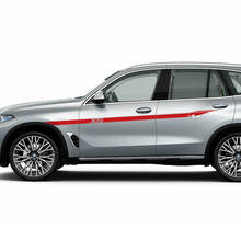 Kit d'autocollants à rayures latérales avec logo Accent X5 pour BMW X5 G05 - Graphiques en vinyle personnalisés
 3