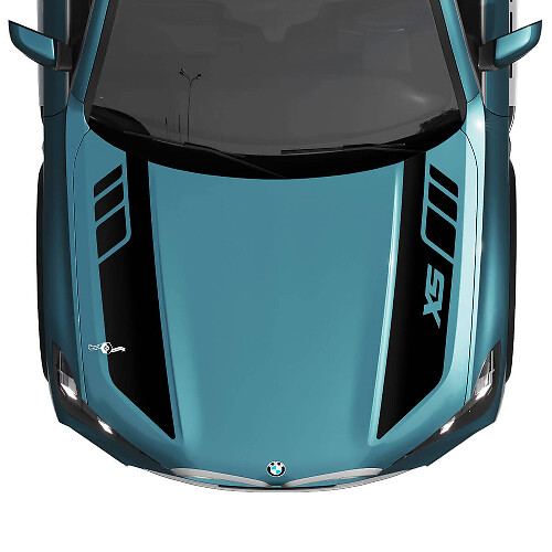 Autocollants de bandes décoratives personnalisées pour capot BMW X5 G05