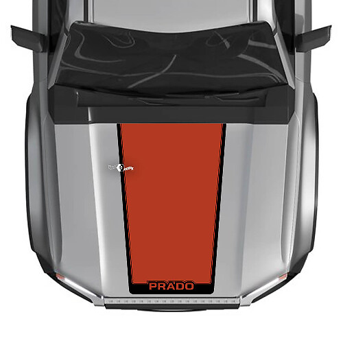 Capot pour Toyota Land Cruiser Prado 2024, décalcomanies graphiques en vinyle, 2 couleurs
