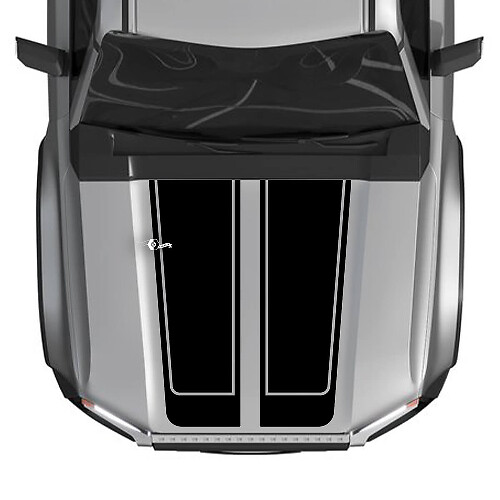 Capot pour 2024 Toyota Land Cruiser Prado décalcomanies graphiques en vinyle fendu
