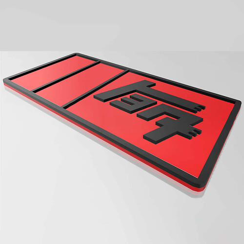 Badge TEQ 3D – Emblème de badges d’aile personnalisé pour Toyota
