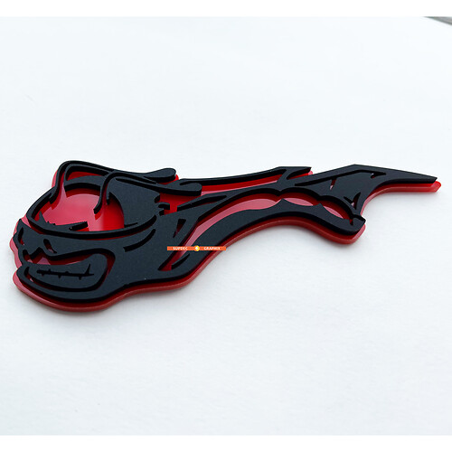 Badge 3D Scatpack Bee - Emblème Fender personnalisé pour Dodge Charger et Challenger
