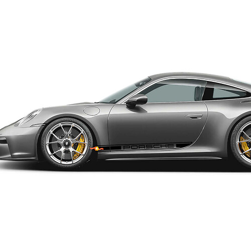 Autocollant de décalque de logo latéral décoratif en vinyle pour Porsche 911 992 991
