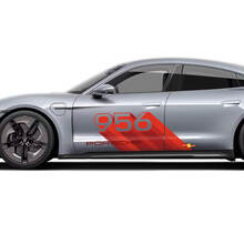 Porsche Taycan Ensemble de décalcomanies sur mesure Autocollant de porte latérale - Graphiques en vinyle personnalisés
 2
