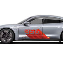 Porsche Taycan Ensemble de décalcomanies sur mesure Autocollant de porte latérale - Graphiques en vinyle personnalisés
 3