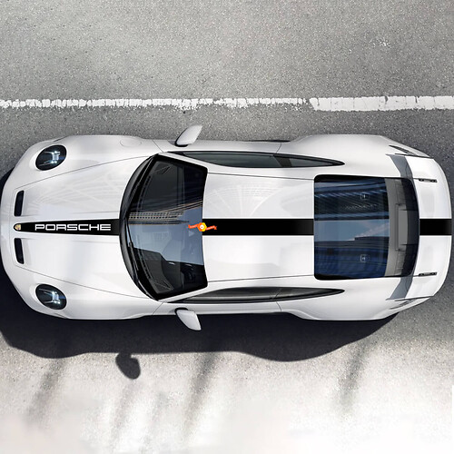 Autocollant de décalcomanie de logo latéral Porsche 911 GT3 - Graphiques en vinyle personnalisés 2
