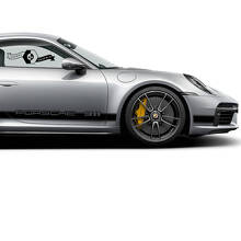 Kit d'autocollants en vinyle à bande latérale de marque pour Porsche 911_3