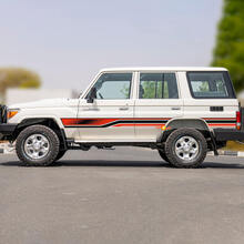 Kit d’autocollants à rayures latérales rétro pour Toyota Land Cruiser GRJ76 - Graphiques en vinyle personnalisés 2
 2