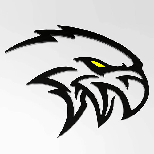 SRT Trackhawk avec badge 3D Yellow Eye - Emblème de garde-boue personnalisé pour Jeep Grand Cherokee Trackhawk
