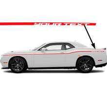 Kit d'autocollants vinyle fines bandes latérales personnalisées pour Dodge Challenger SXT 2015-2024_3