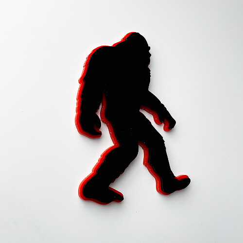 Badge d'aile 3D Bigfoot Sasquatch