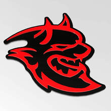 Badge 3D Dodge Demon Badges Fender Emblème Rouge vs Noir
 2