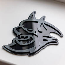 Badge 3D Dodge Demon Badges Fender Emblème Rouge vs Noir
 3